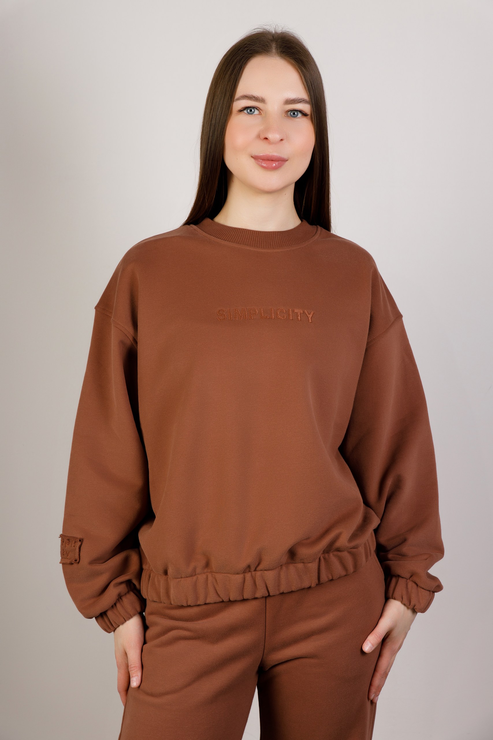 картинка Джемпер женский «Синтия» (коричневый) от магазина Одежда+