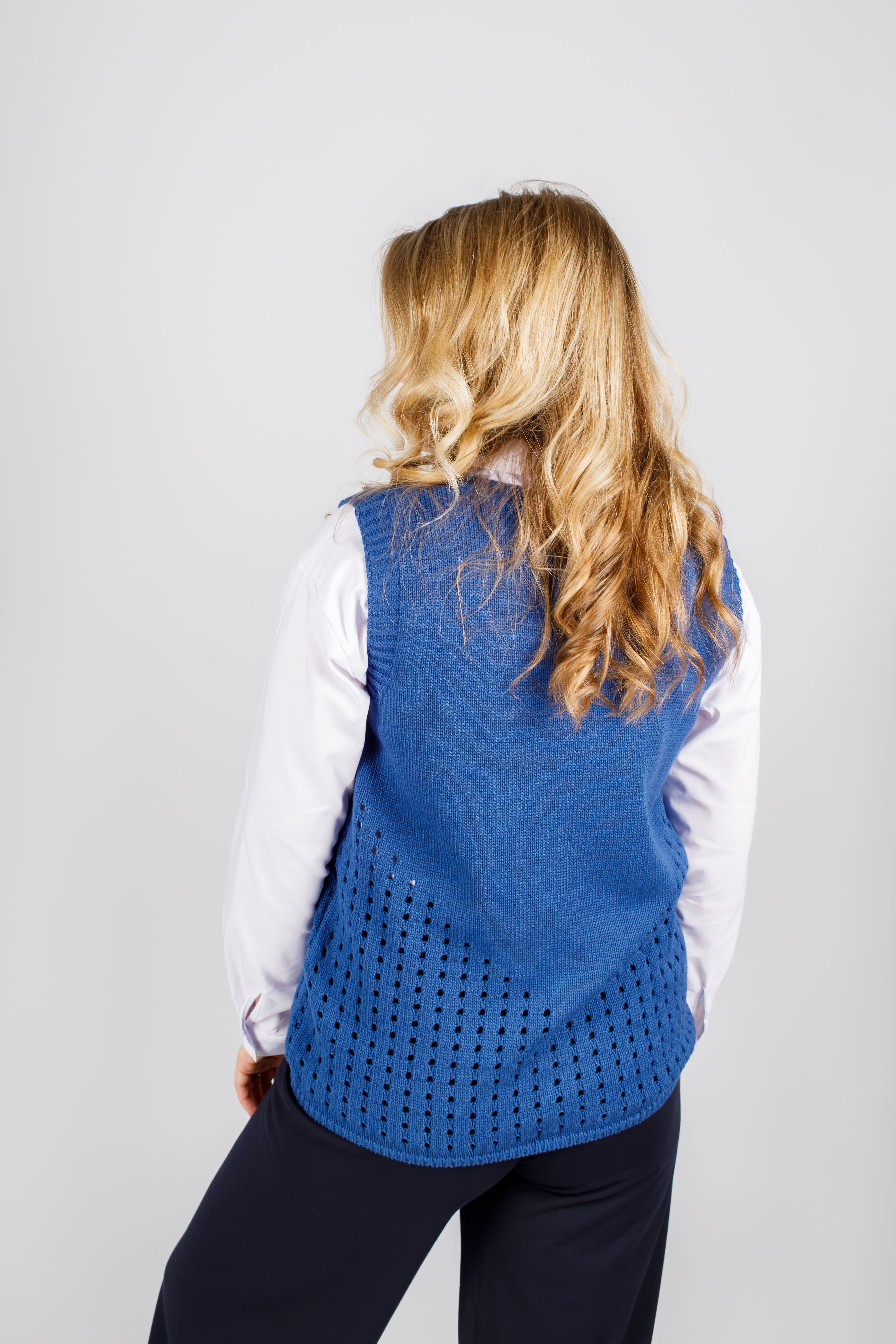 картинка Жилет женский «Марианна» (синий) от магазина Одежда+