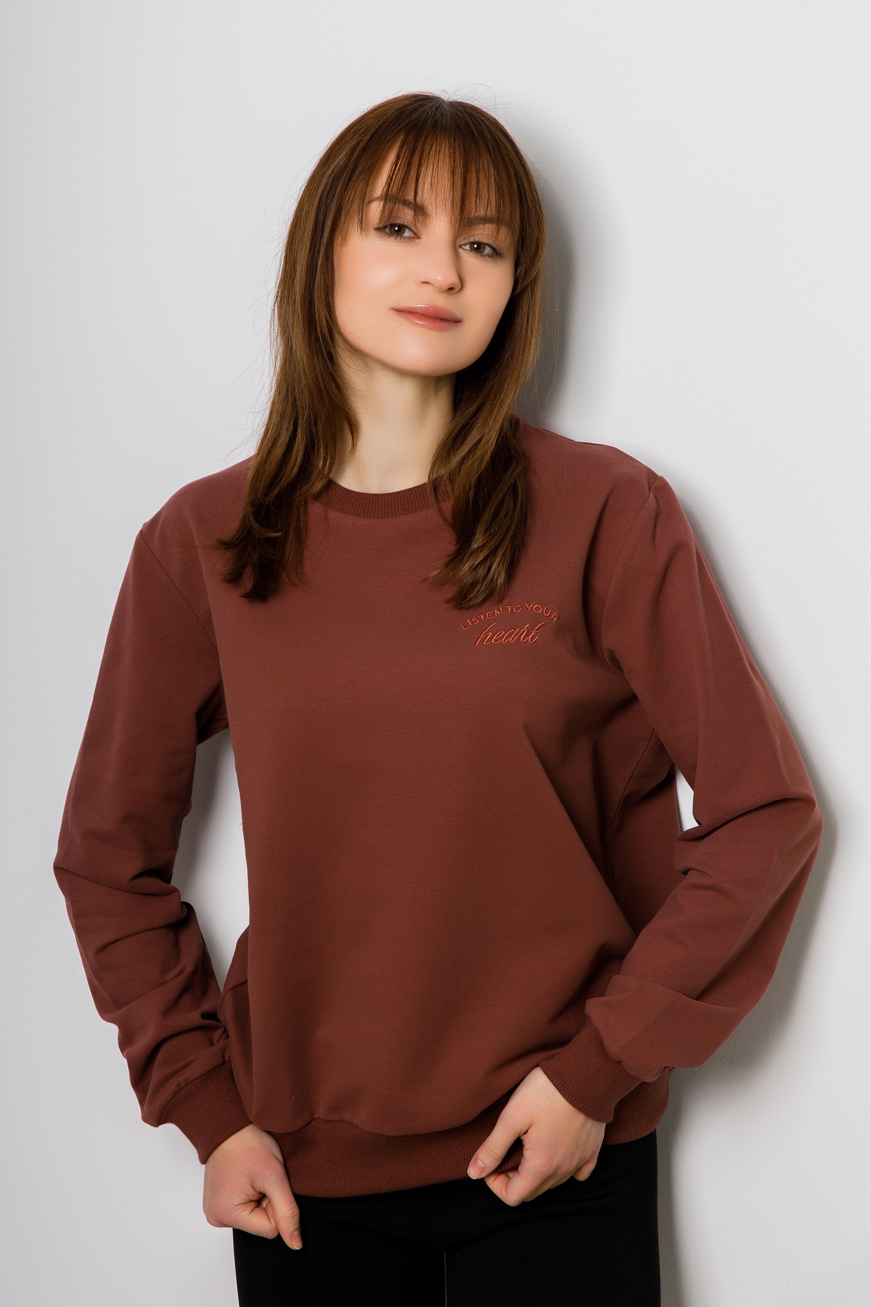 картинка Джемпер женский «Кора» (коричневый) от магазина Одежда+