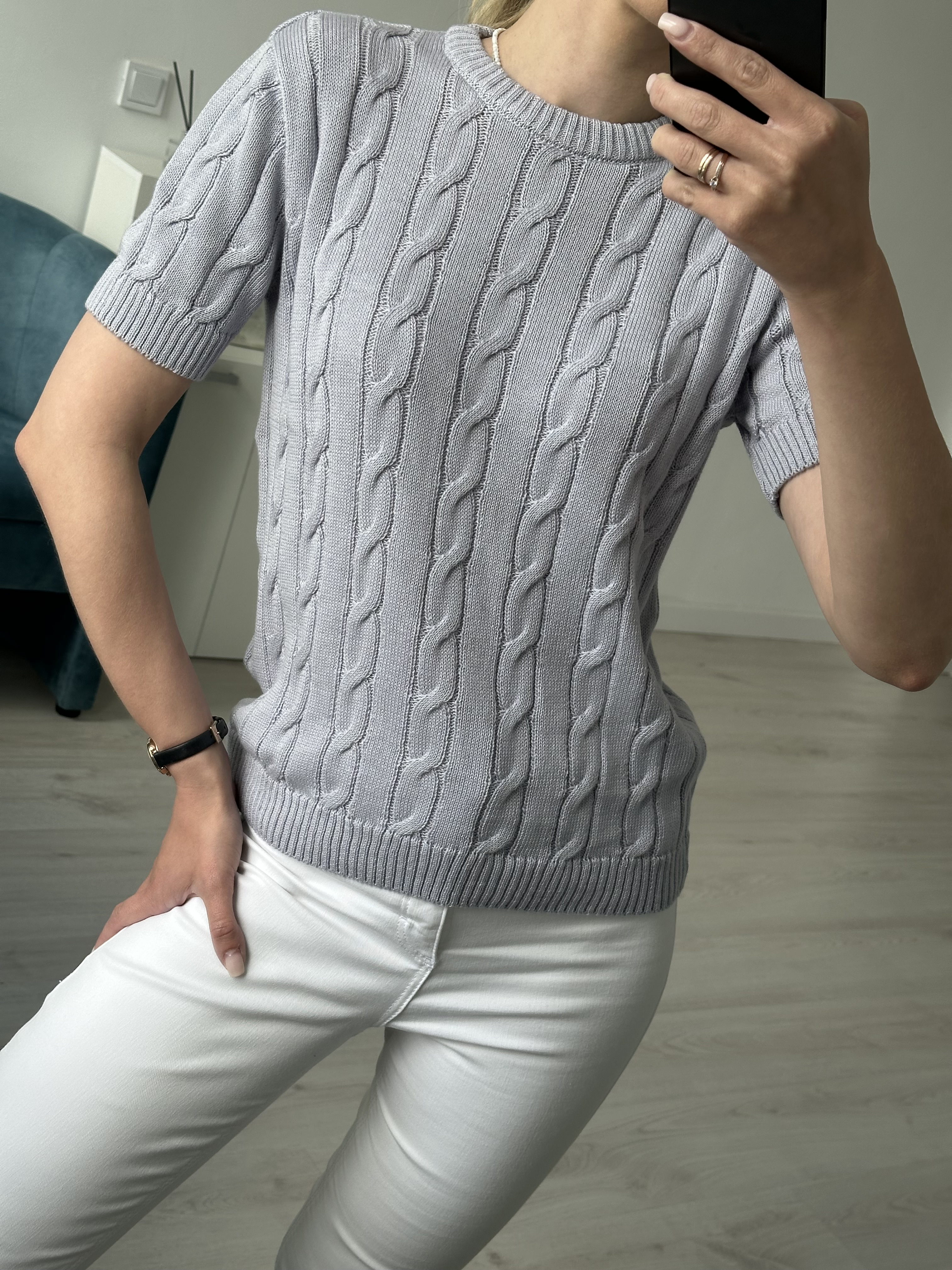 картинка Джемпер женский «Татьяна» (серо-сиреневый) от магазина Одежда+