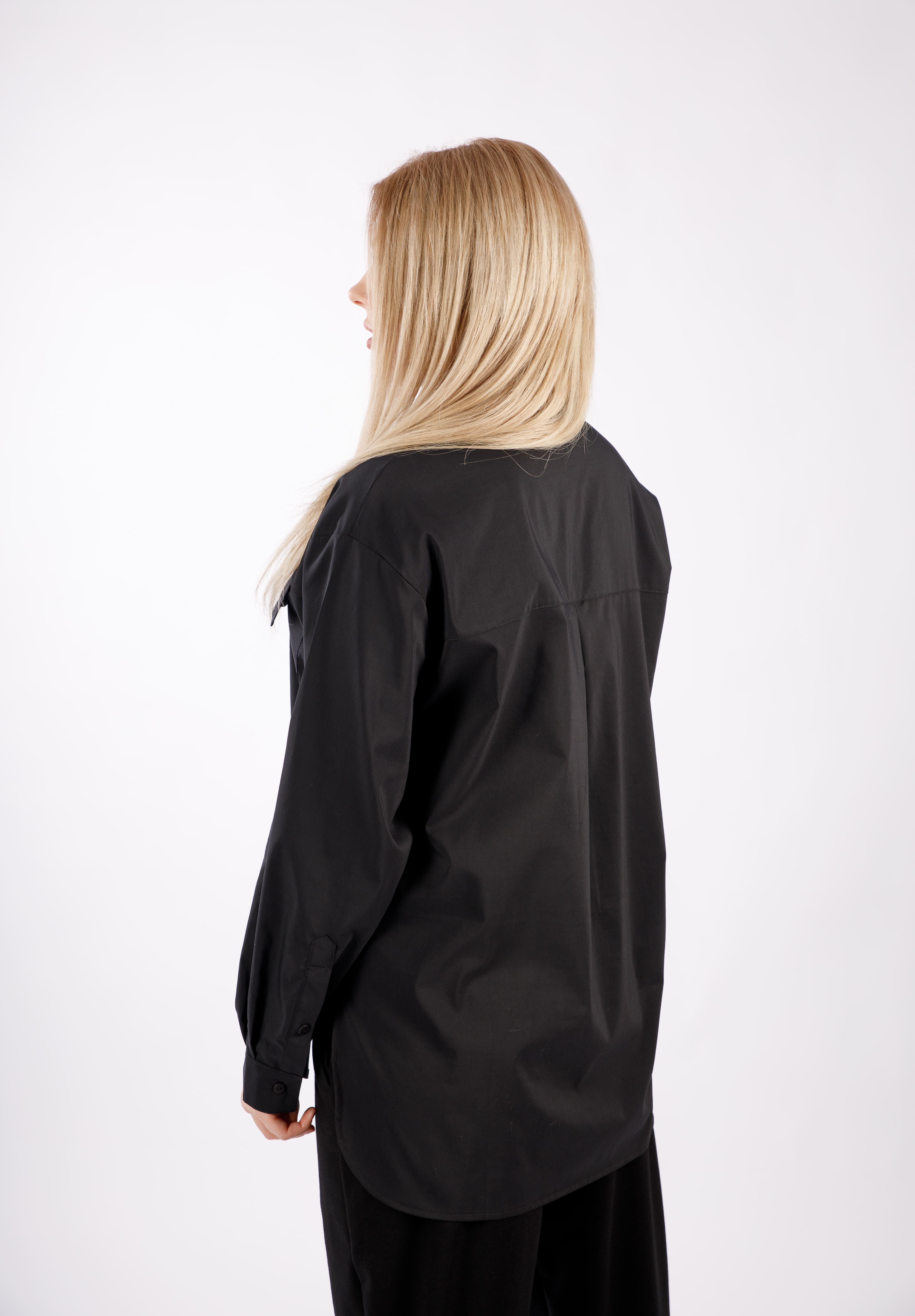 картинка Блузка женская «Фелис» (черный) от магазина Одежда+