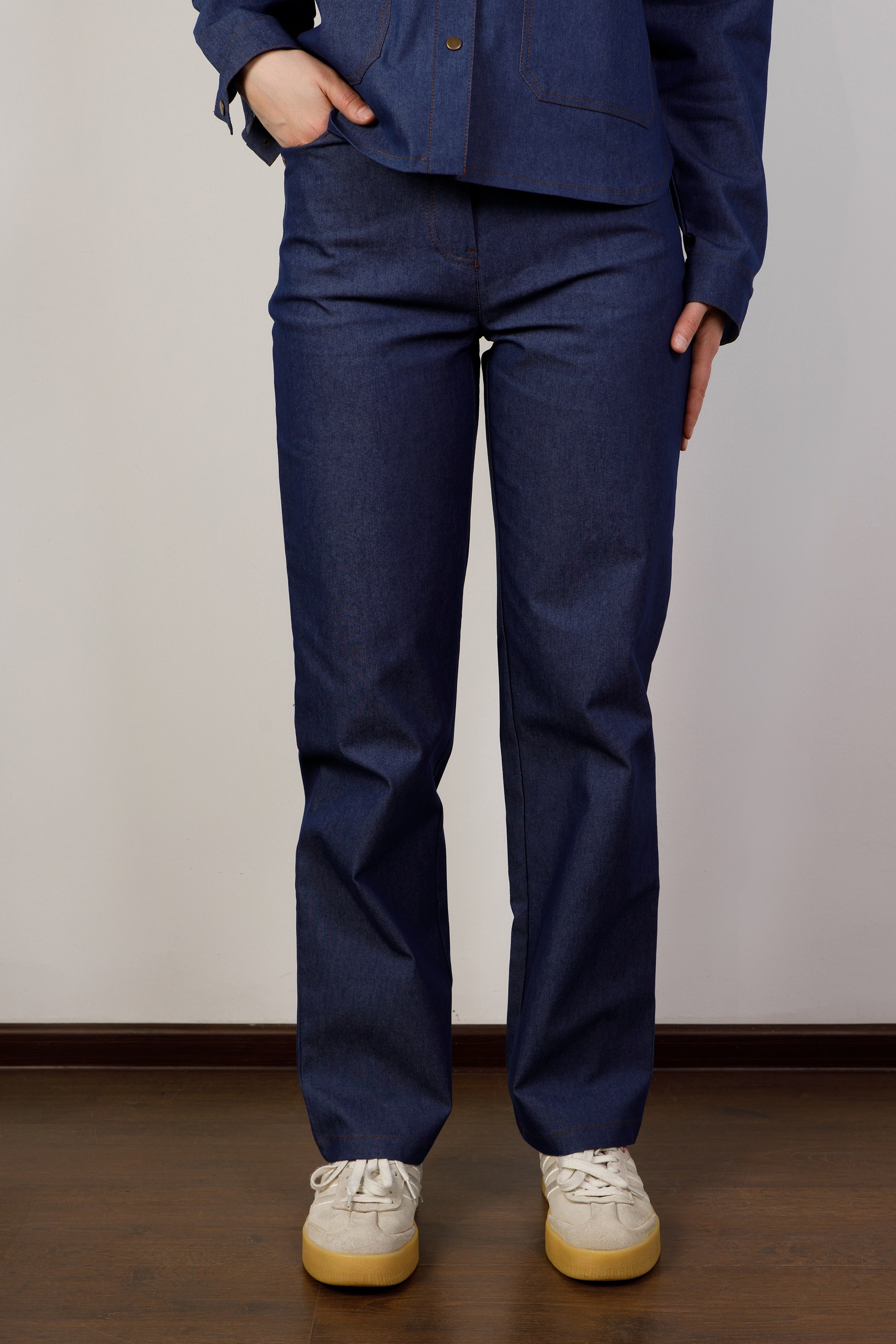 картинка Брюки женские «RIOT-джинс» (тёмно-синий) от магазина Одежда+