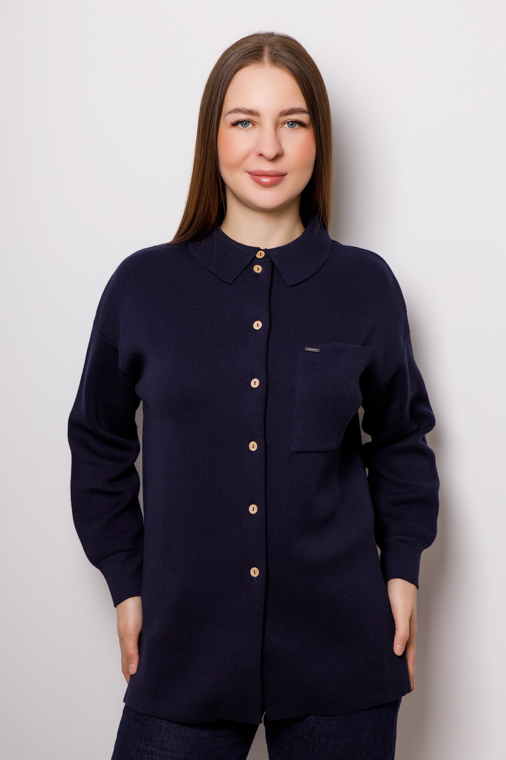 картинка Жакет женский "Мэйлин" (синий) от магазина Одежда+