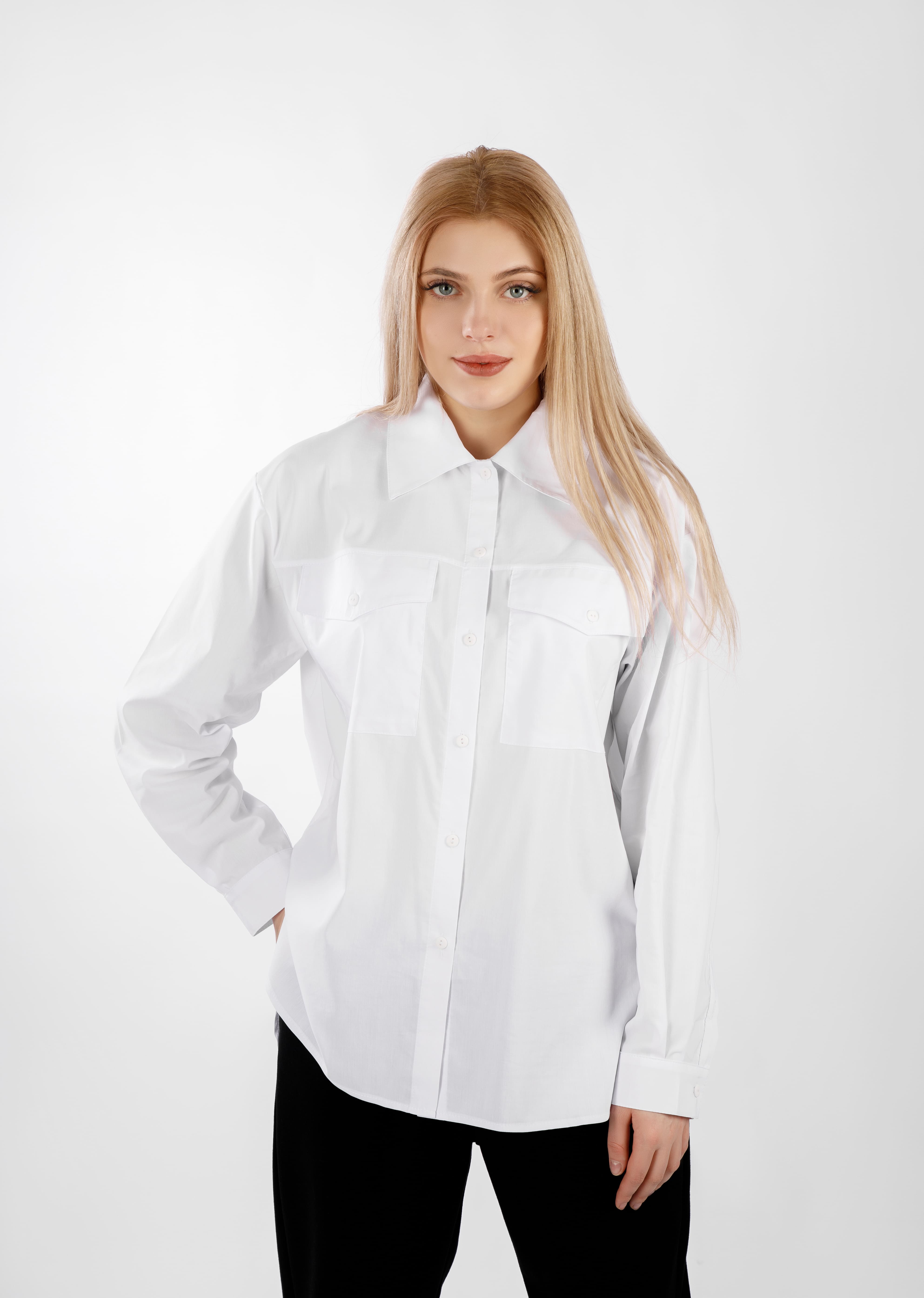 картинка Блузка женская «Фелис» (белый) от магазина Одежда+