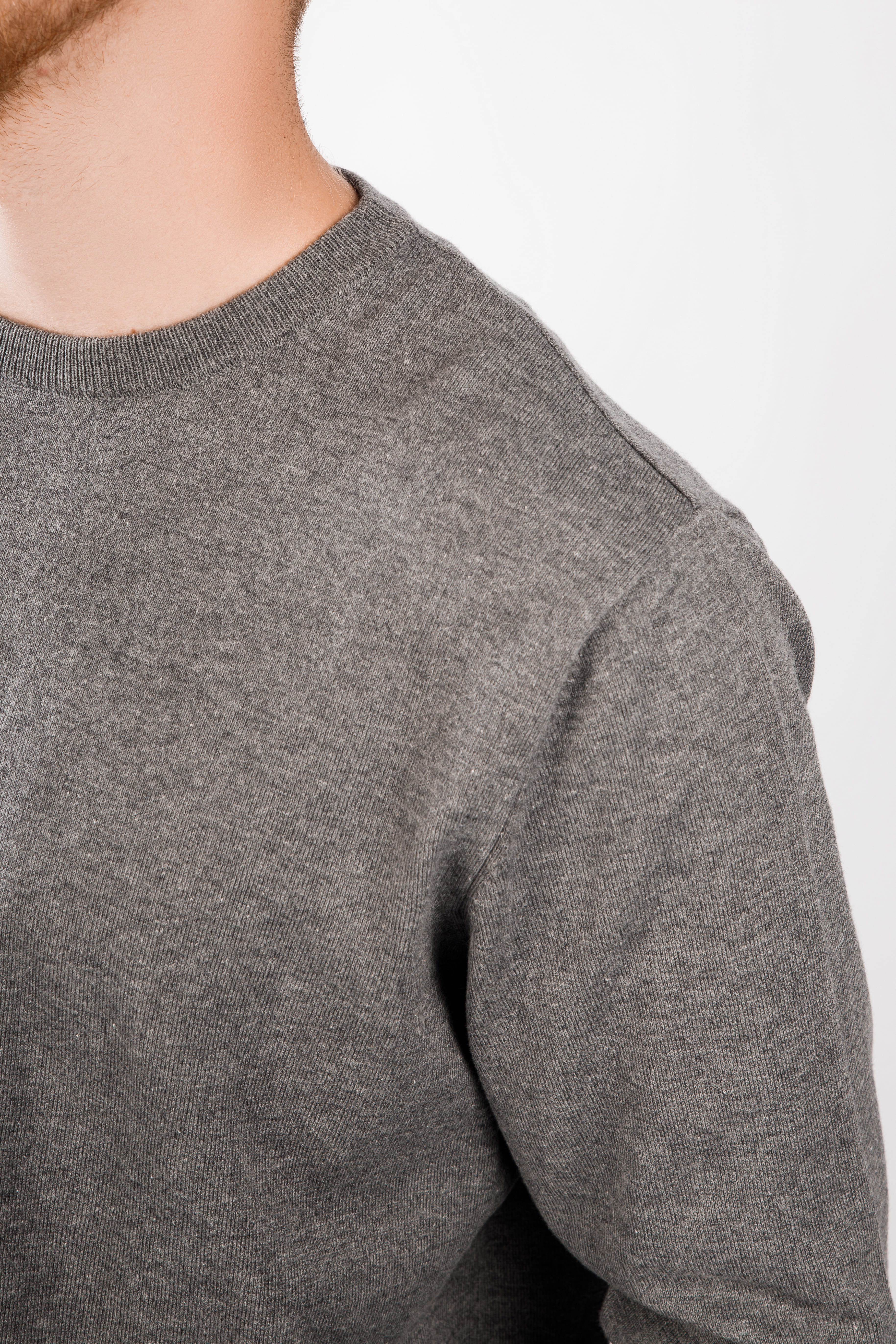 картинка Джемпер мужской «Влад-1» (меланж светло-серый) от магазина Одежда+