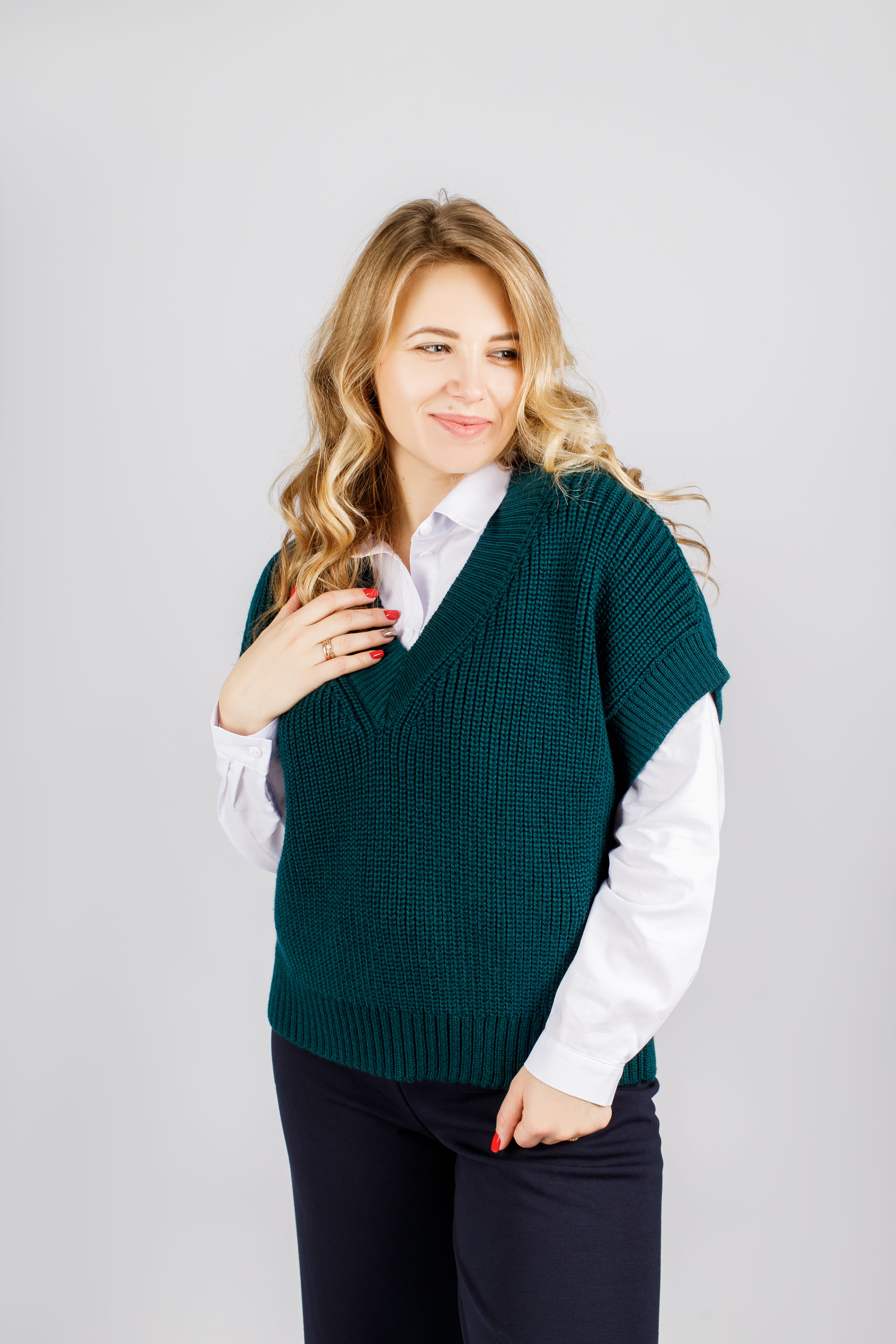 картинка Жилет женский «Дария-1» (морской) от магазина Одежда+