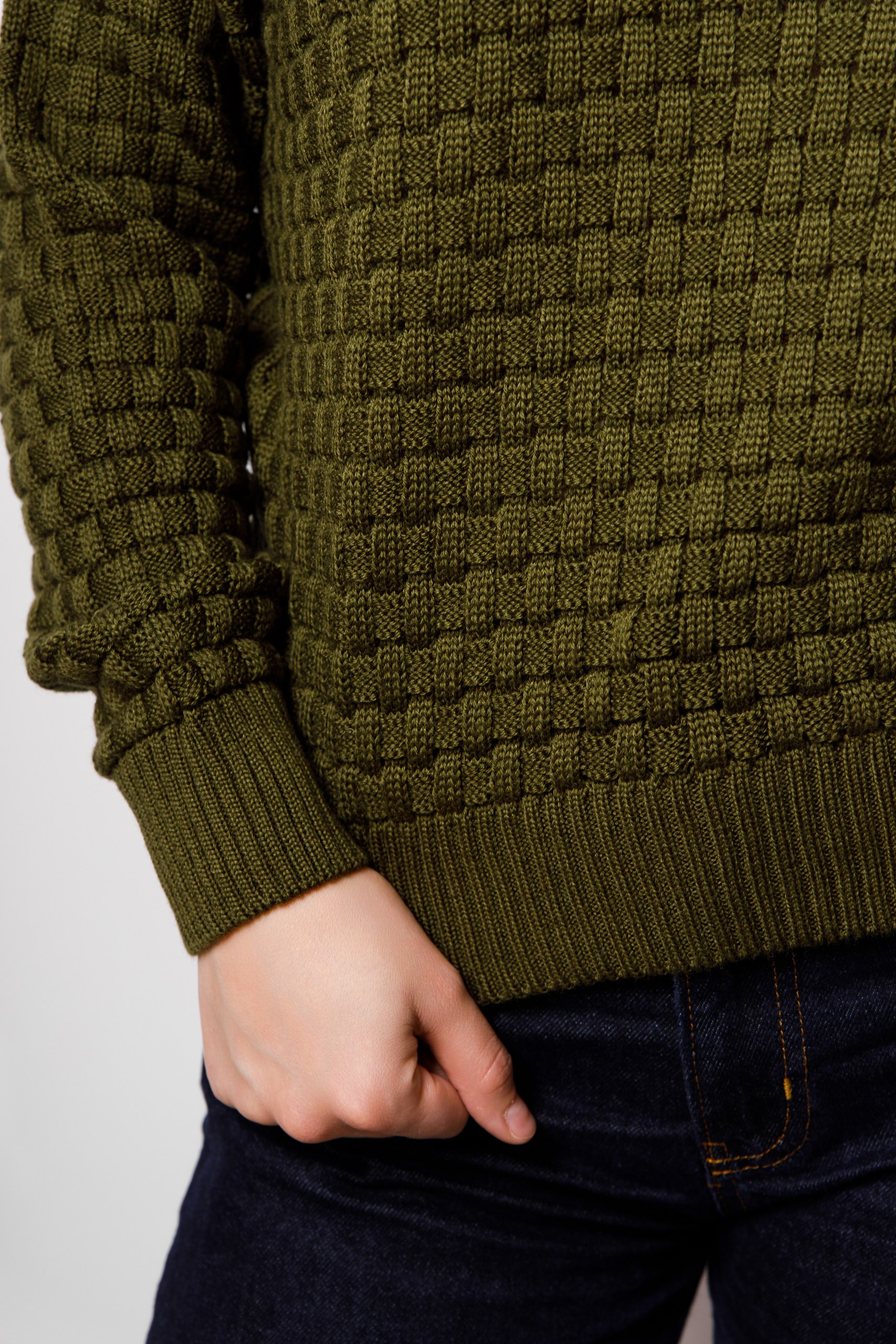 картинка Джемпер женский "Азалия" (оливковый) от магазина Одежда+