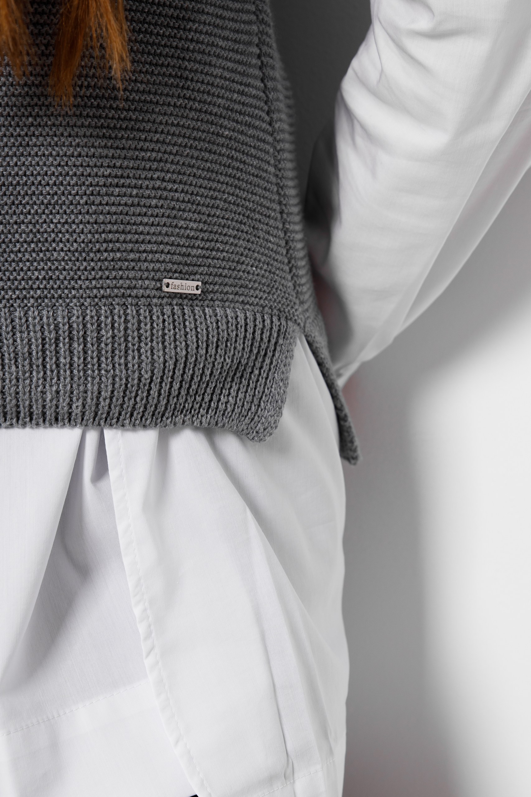 картинка Жилет женский «Мико» (цинк) от магазина Одежда+