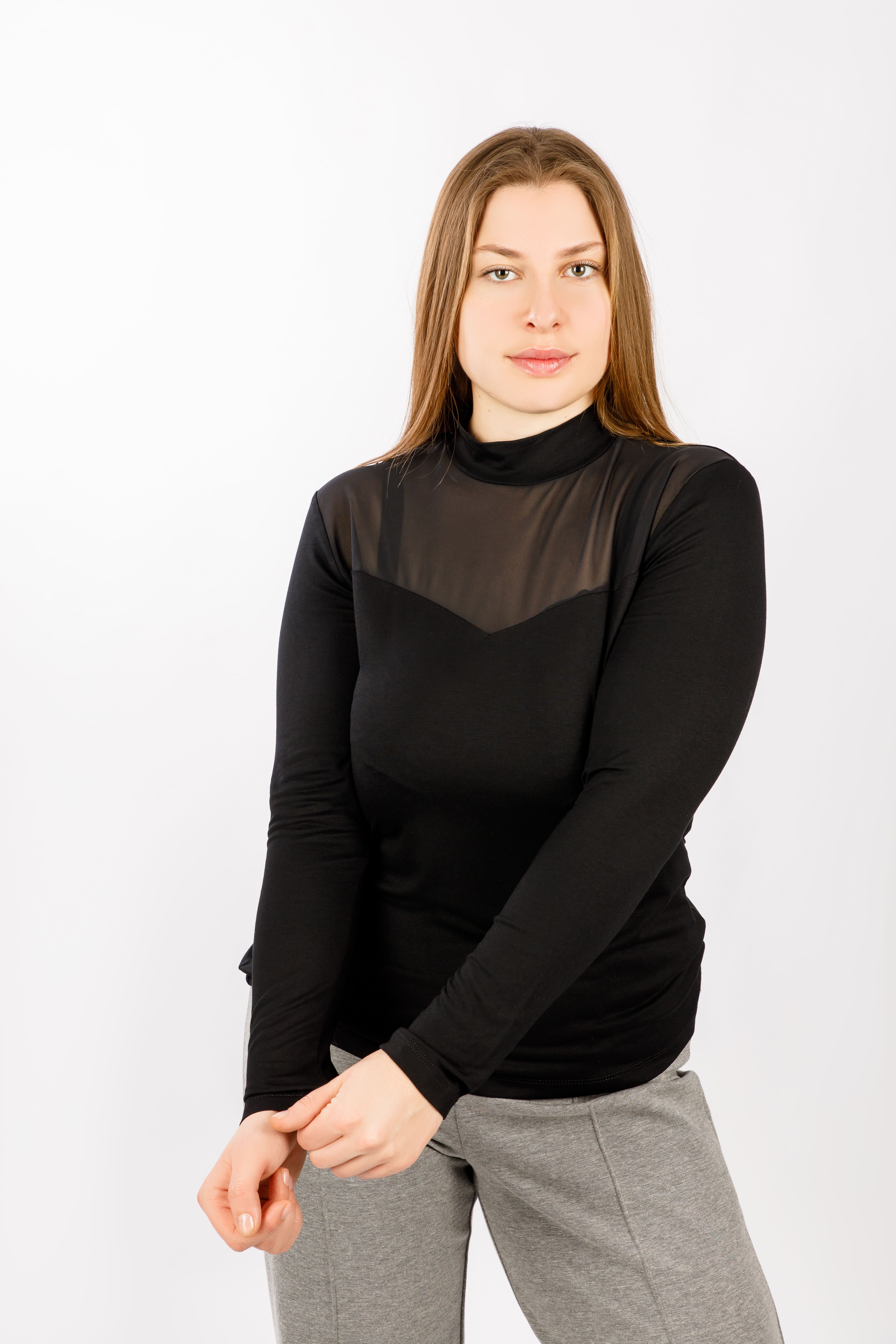 картинка Джемпер женский «Сюрприз» (черный) от магазина Одежда+