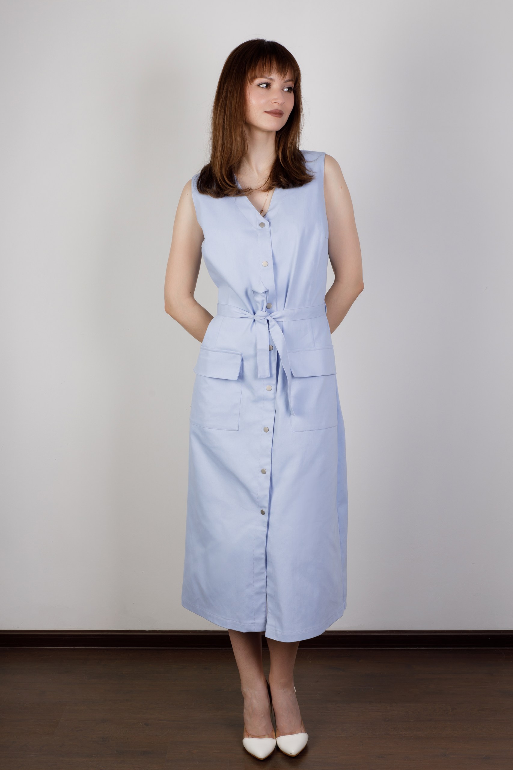 картинка Платье «Riot-джинс» (голубой)   от магазина Одежда+